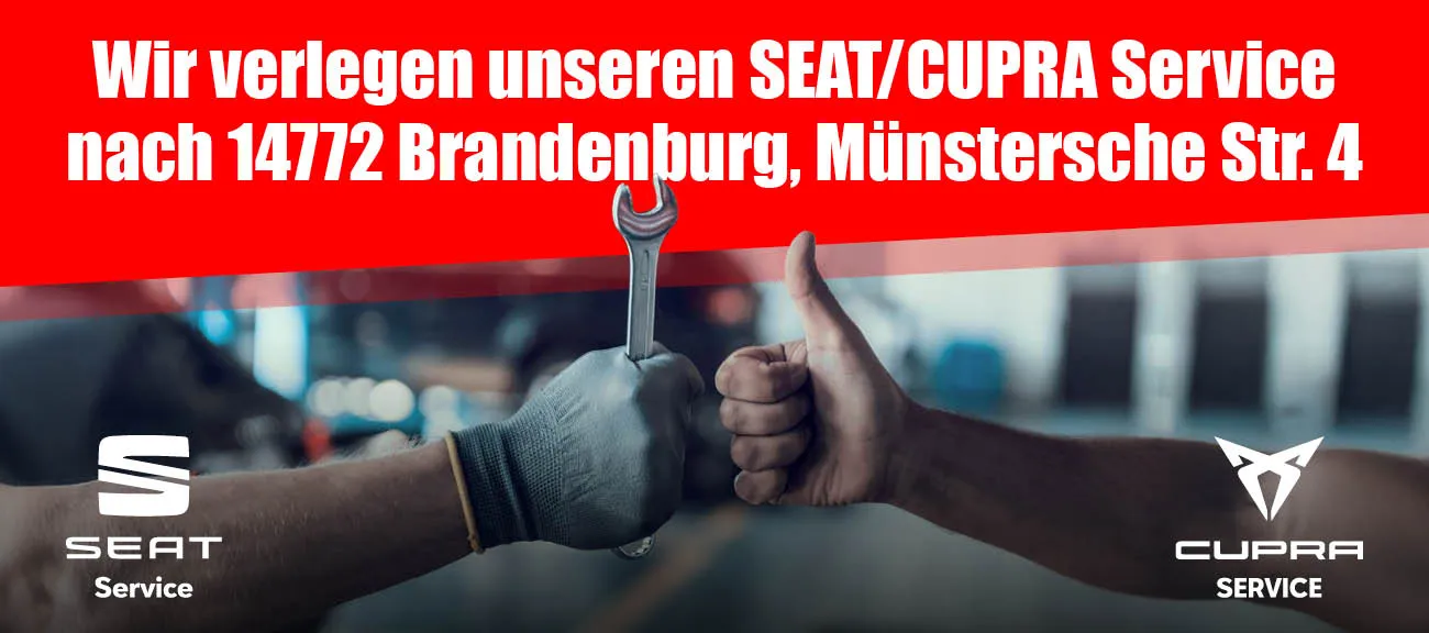 Slider Umzug SEAT/CUPRA Service