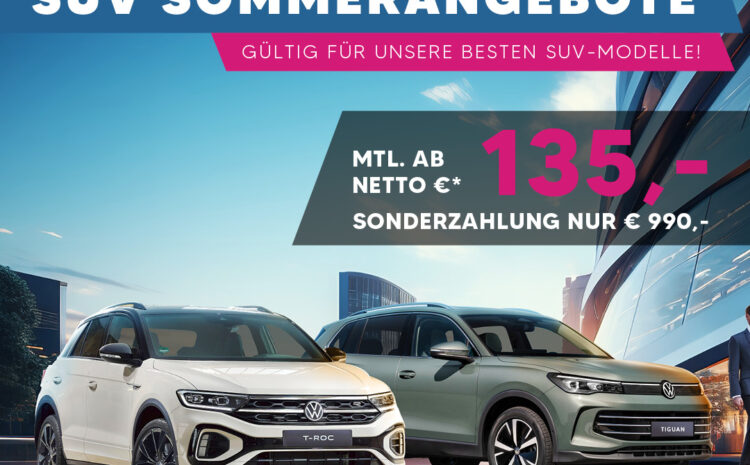  VW SUV Sommerangebote