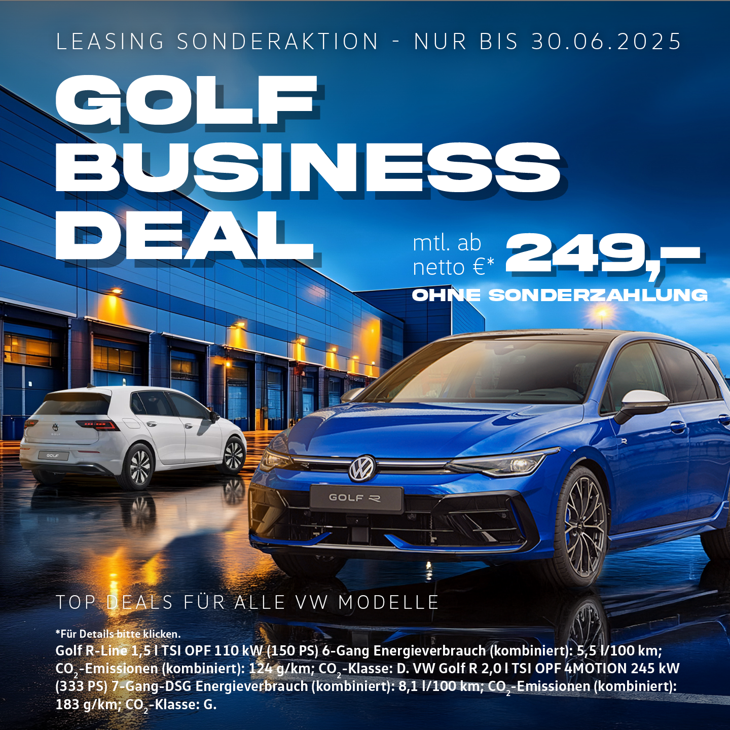 VW Golf Sportwochen Gewerbeleasing