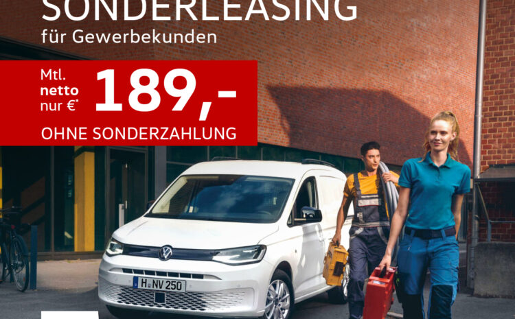 VW Caddy Cargo für Gewerbekunden