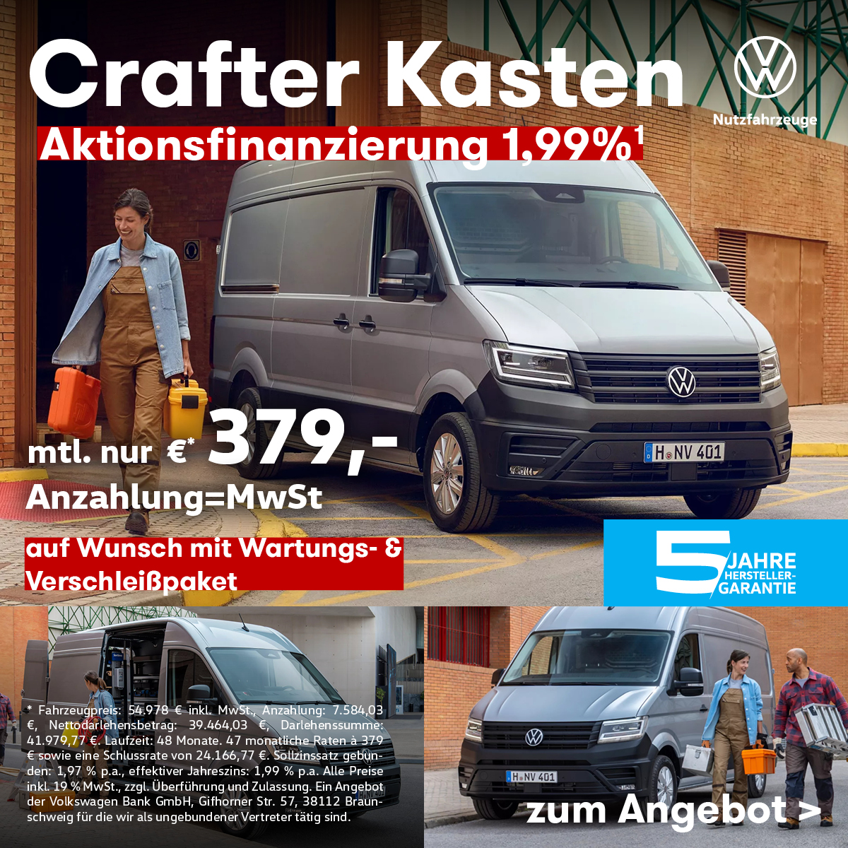 BEITRAG VW Crafter Kasten 1,99%